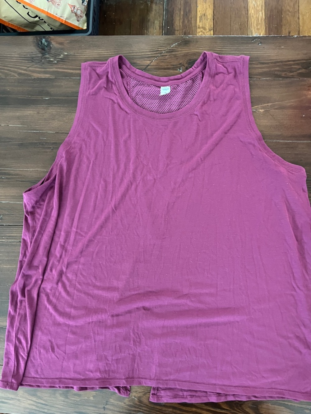 Old Navy Plum Muscle Tank Top